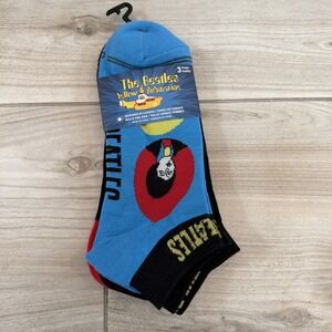 The Beatles Yellow Submarine 3 Pack of Socks Men's Shoe Size 7-12